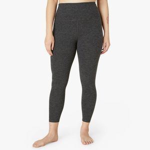 Beyond Yoga Spacedye Walk & Talk High Waisted Capri Legging (Black Charcoal) XL